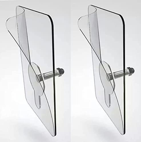 MGKolbe® 2 transparente Klebehaken mit Stift 8 mm, Klebegröße 6 x 6 cm, Schlüsselhaken Bilder ohne Nägel, starker Klebstoff, Fliesen, Spiegel, Glas, Holz, Regal, Badezimmer, Küche, Dusche