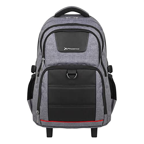 Phoenix Mochila Trolley con Ruedas para Portátil hasta 17 Pulgadas (Gris)