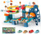 Redcrab Dinosaurio Circuito Coches Niños, Pista de Coches con 4 Autos de Juguete Yvías, Autopista de Dinosaurios de 3 a 14 Años Un Regalo de Cumpleaños de Vacaciones para Niño Niña
