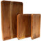 Plogis Holztablett Rechteckig aus Akazie - 3er Set Deko Tablett Holz 30x20cm, 20x20cm, 20x10cm / Dekotablett Holz Länglich/Holzbrett Deko Tablett Ablage Schreibtisch