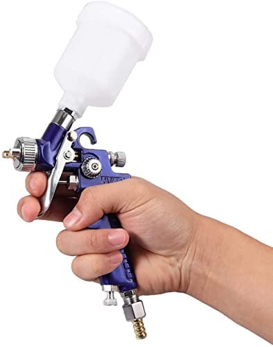 Aerografo ad Aria Compressa Ugello 0.8mm Mini Pistola a Spruzzo Pistola Spray Con Serbatoio 100ML per Verniciare Pneumatica HVLP Per Verniciatura Auto, Parete, Superficie di Mobili