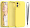 HATOSHI 3-en-1 Coque pour iPhone 11 Kit, avec 2 Verre Trempé Protection écran [Protection d'objectif Tout Compris] Coque en Silicone Liquide pour iPhone 11 6.1 Antichoc, Jaune
