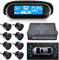 RILOER 12V PARKAINSPARKS-BACKUP-RADAR-SYSTEM, DOUAL-CORE-Vorder- und Rückansichtsansicht, Packung mit Host-Controller-LCD-Bildschirm und 8 Sensoren