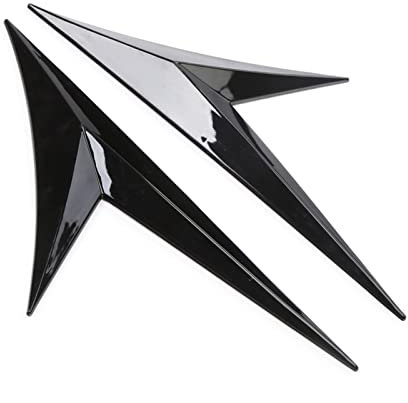 HEDMAX Frontstoßstangenspoiler Diffusor Für VW Für Golf 4 5 6 7 GTI Auto Seite Körper Kotflügel Tür Dekor Abdeckung Flanke Flügel Emblem Abzeichen Tuning Styling (Color : 2)