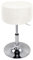 XGANGM Velvet Hockerbezug Rund Durchmesser 33.5cm H17cm Rund Barhocker Hussen Bezug stuhlhussen barhocker rund Stretch Stuhlbezug Schonbezug Protector für Home Büro Bar,Weiß,2PCS 34x14cm