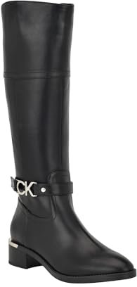 Calvin Klein Women's Daphny Knee High Boot, Schwarz 001, 35 EU