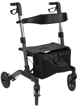 DMEone Rollator Mambo anthrazitgrau Aluminiumgestell faltbar