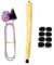 COMETX Saxophone Cleaning Kit Saxophon Reinigungskit Nackenschutz Doppelspitze mit Saxofono Pflegewerkzeug Lange Reinigungsstange 8pcs Mundstück Kissen