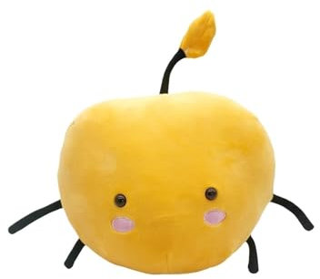 KUKUShining Stardew Junimo Plüschtier, Süße Waldgeister Figur Plüschtier Weiches Kissen Spielzeug Kuscheltier for Kinder Fans Geschenke(Yellow)