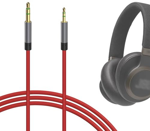 Geekria Audiokabel kompatibel mit JBL Live 770NC, Tune 770NC, Tune 670NC, Tune 660NC, Live 660NC, Kopfhörerkabel, 2,5 mm auf 3,5 mm Ersatz-Stereokabel (5,6 ft/1,7 m)