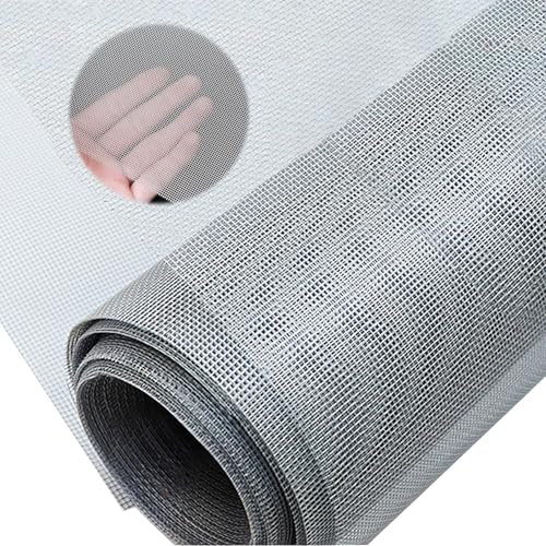Drahtgitter Feinmaschig, 40x248cm Fliegengitter Metall, Wühlmausgitter 1mm Maschenweite, Mäusegitter, 304 Edelstahl Fenstergitter für Garten Mäuse Kaninchen Insekten Lüftungsgitter Filter(20 Mesh)