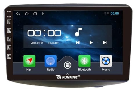 Quad Core 4G+64G Car CarPlay Android Auto 9 IPS Display Navigation Stereoanlage Touchscreen Haupteinheit Pad Tablet Rückfahrkamera GPS Radio Media Player für Toyota Vitz Yaris Echo 1999-2005