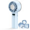Portátil de Mano Recargable, Mini Ventilador Turbo, Ventilador de Mano Con Batería de 5200mah, Refrigeración, Velocidad Ajustable (1-100), Adecuado para Viajes y Exteriores (Azul)