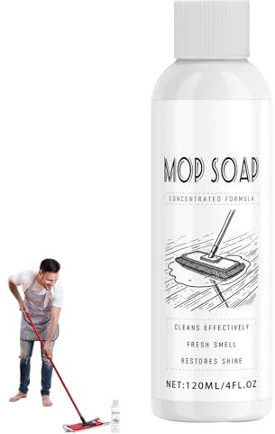 Wischroboter Reinigungsmittel - Erfrischender Duft Bodenreiniger Mittel Für Holzböden | 120ml Streifenfreier Glanz Auf Wasserfestem | Schaumarmes Konzentrat Für Zuhause, Küche, Boden, Badezimmer