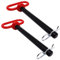 Sydien Perno di traino da 5/8, 2 pezzi, perno e clip per gancio di traino da 5/8 x 15,2 cm, con manico rosso, perni per rimorchio per trattore, camion, tosaerba, carrello da golf e ATV (5/8 x 6)