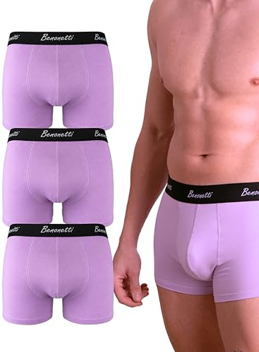Benonetti Herren Boxershorts 3er Pack aus Baumwolle – hochwertige Stoffqualität, weiche Nähte, elastischer Komfortbund, atmungsaktiv & dauerhaft formstabil für jeden Tag