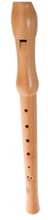 JOINPAYA Holz Blockflöte für Anfänger mit 8 Löchern Kinder Holzblasinstrument zum Üben und Lernen Satten Klang Robustes Holz Musikspielzeug
