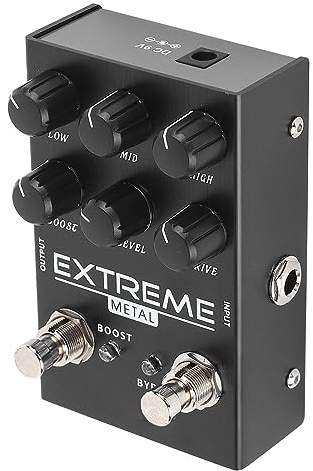 POENVFPO E-Gitarren-Verzerrungseffekt-Synthesizer-Pedal, Realistische Klangregelung für Metal-Musiker