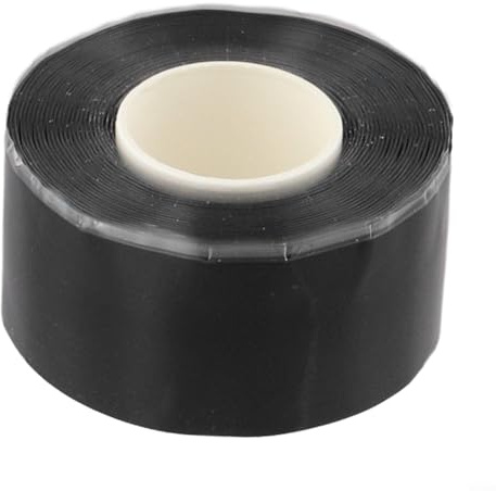 Dichtendes Isolierband aus Silikon, 3000 mm x 25 mm, 3 Stück, für Tauchschlauch und Paddelreparatur, wasserdicht, selbstwickeln, für Wassersportbegeisterte im Freien (schwarz)