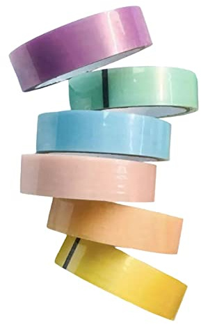 FytStycale 6X Sticky Ball Tape Toys DIY Buntes Handwerksspiel Sensorisches Spielzeug, E