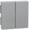 Schneider Electric Merten Wippe für Serienschalter, System M, aluminium, Artikelnummer 433560