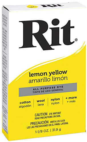 Rit - Tinte Multiusos en Polvo., Amarillo limón, 1 Pack