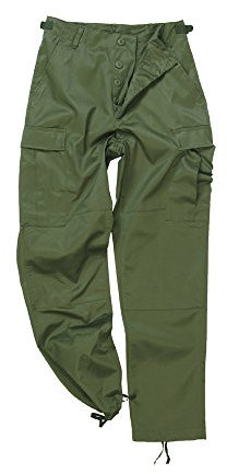Mil-Tec US Ranger Hose Typ BDU • Herren Cargohose mit 6 geräumigen Taschen • Taktische Hose mit verstellbarem Kordelzug & Gürtelschlaufen • Feldhose für Outdoor, Arbeit & Freizeit • Oliv, 5XL