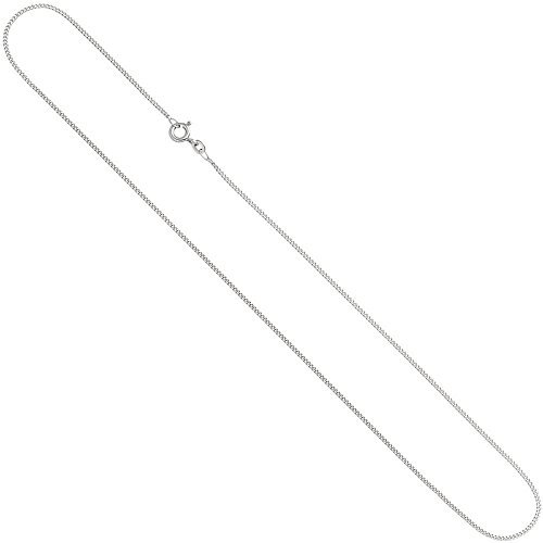 1,3mm Panzerkette Halskette Collier Goldkette 585 Gold Weißgold 42cm Damen