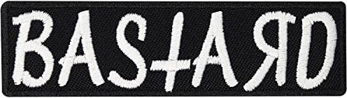 Bastard Anarchy Punk Hardcore Heavy Metal Biker Rocker Badges Patch insigne