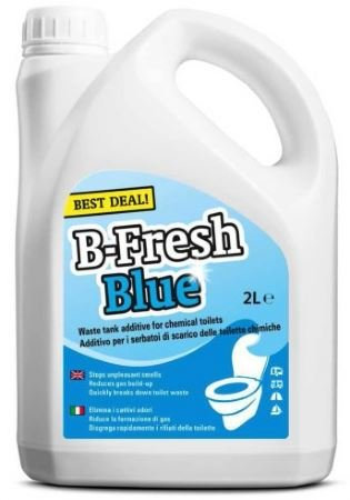 Thetford B-fresh Blue Liquide de Toilette Chimique 2 Litres Cassette WC Camping Caravane