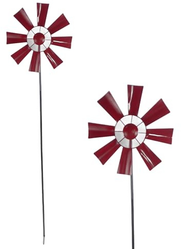 Piquet de Moulin à Vent en métal Rouge 132 cm