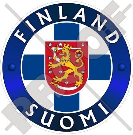 FINNLAND SUOMI Finnisch 100mm Auto & Motorrad Aufkleber, Vinyl Sticker