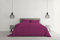 Elegant Set Copripiumino Matrimoniale Microfibra, lavorato in Italia - Parure Copri Piumino - Sacco Piumone 250x200 cm con Patella e Federe Cuscino, Fucsia, Matrimoniale