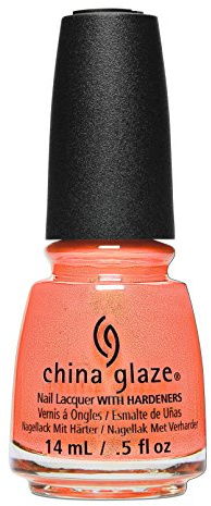China Glaze Nail Lacquer with Hardeners, 14 ml, Tropic Of Conversation