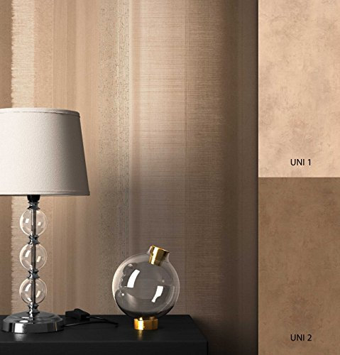NEWROOM Tapete Braun Streifen verwaschene Optik Modern Vliestapete Beige Vlies moderne Design Optik Streifentapete Landhaus inkl. Tapezier Ratgeber
