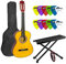 Mad About Guitare classique pour les étudiants – Taille 3/4 – Repose-pieds et médiators