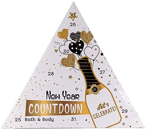 accentra Kalender New Year Countdown weiß/gold, 1er Pack(1 x 1 Stück)