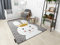 rugsx Kinderteppich Petit für Babyzimmer, Spielteppiche, Kinderzimmer, HASE grau 120x170 cm
