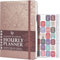 Legend Planner Stundenplan - Wochen- & Tagesorganizer mit Zeitschlitzen Terminkalender für die Arbeit undatiert, A5 (Roségold)