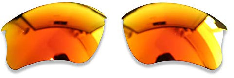 Polarlens Polarised Replacement Lenses for Oakley Flak Jacket XLJ - Compatible with Oakley Flak Jacket XLJ Sunglasses (Fire Red)