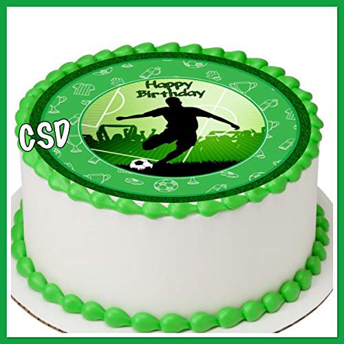 Tortenaufleger Fußball 021, Zuckerpapier Tortenbild, Geburtstag, Fussball,Fototorte