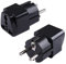 EU to US/UK/AU Steckdosen Konverter, 250V 2500W AC Reisestecker Steckdosenadapter, Europäische Länder Aufladen Universal Stecker/Buchsen Konverter Adapter (Schwarz)