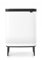 Brabantia - Bo Laundry Bin Hi 2 x 45L - Dirty Clothes Hamper - 2 Compartments - Lid with Quick-Drop Opening - Removable Cotton Bag - Portable & Hygienic - Bedroom & Bathroom Accessory - White
