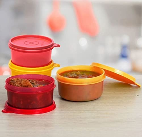 Tupperware Spill Proof Tropical bowls 200ml set of 4 pc - Multicolor