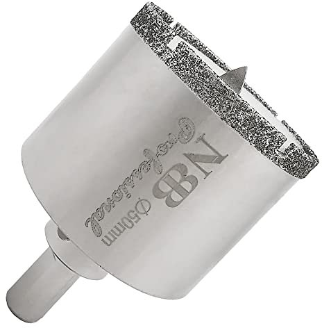 NBB Punte diamantate Frese diamantate con gambo triangolare corona diamantata nichelato perforazione in umido su marmo pietre ceramica granito piastrelle vetro trapano da banco e pistola (50mm)