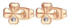 Brosway Orecchini Donna in Acciaio e Cristalli con Simbolo Quadrifoglio | Collezione CHAKRA - BHKE044