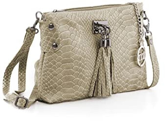 Mia Tomazzi Frauen S0370307 Stofftasche, Grau, Talla única
