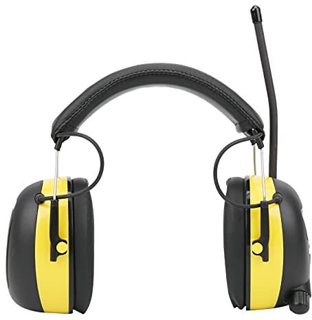 AM/FM/MP3 Radio Headphone with Digital Display, 30dB NRR Stereo Ear Protection Noise Reduction Safety Ear Muffs, Hearing Protection Headphone Ear Defender for Mowing Lawn, Working, Snowblowing