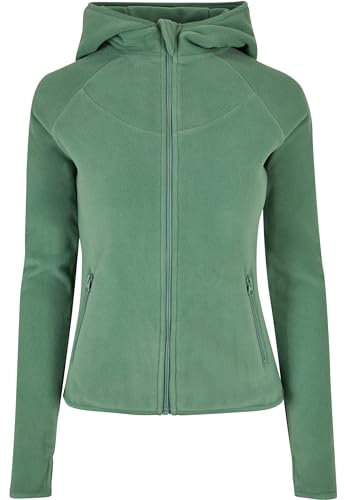 Urban Classics Women's Ladies Polar Fleece Zip Hoody Sweatshirt, salvia, XS