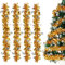 Sprinlot Ghirlande Natale Oro, 4pcs Festoni Natalizi, Tinsel Ghirlanda, Decorazioni Albero di Natale